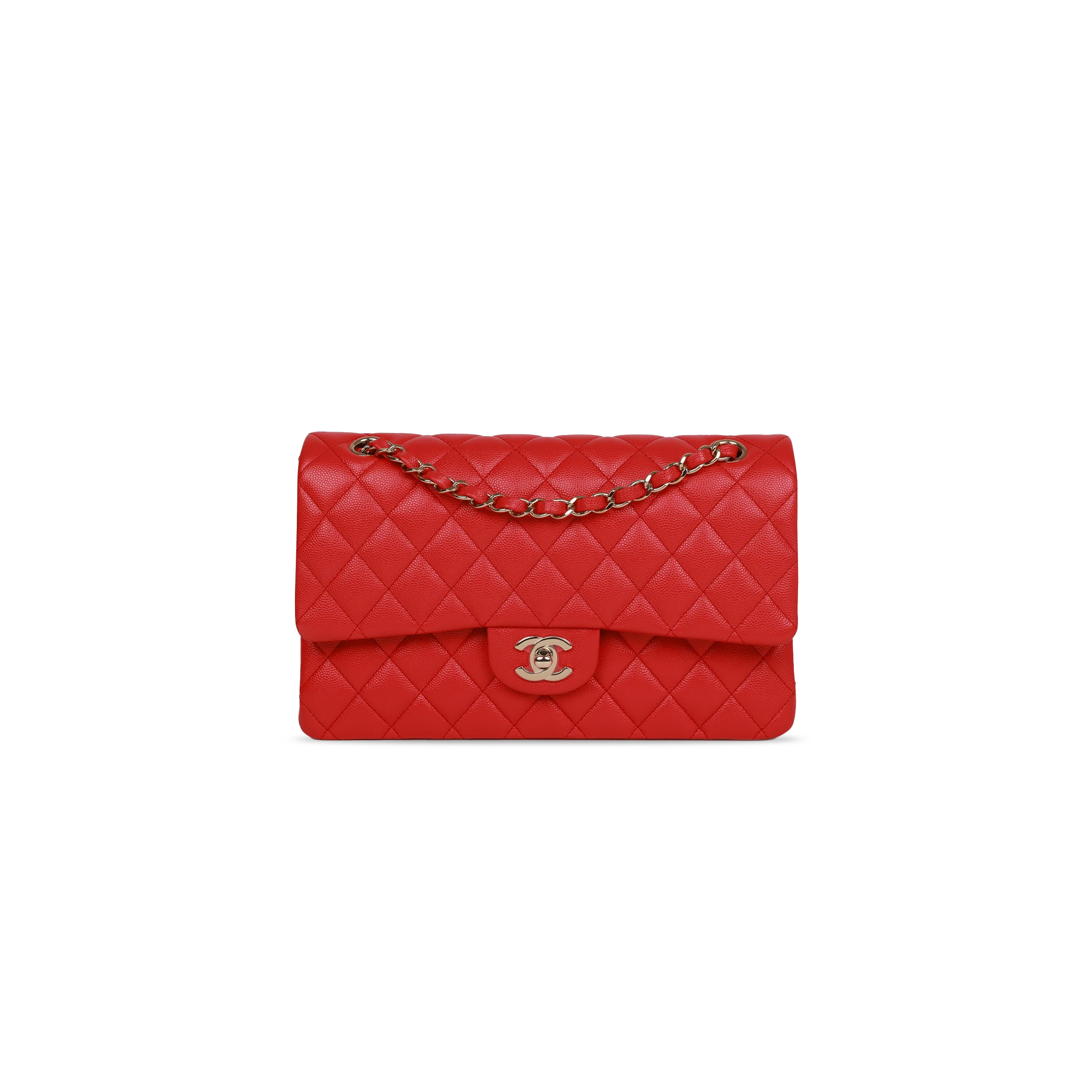 CHANEL MEDIUM CLASSIC DOUBLE FLAP BAG 1138709 (25*15*6cm)